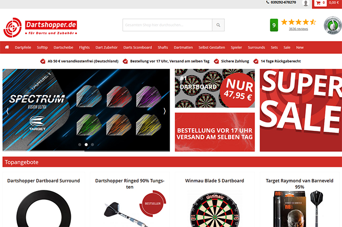 Dartshopper.de - Darts online kaufen